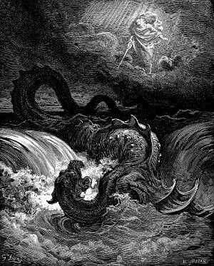 The Destruction of Leviathan (1865) by Gustave Doré