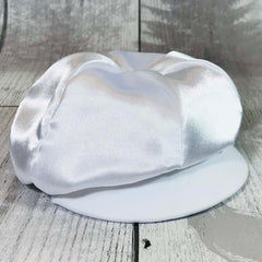baby boy christening hat cap white