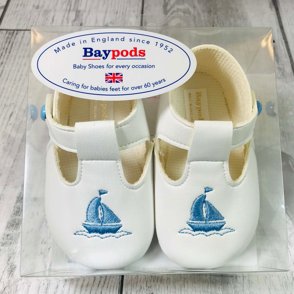 Baby Boy White Pram Shoes with Soft 