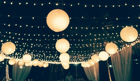 Cheap DIY Wedding Ideas - Paper Lantern Lighting