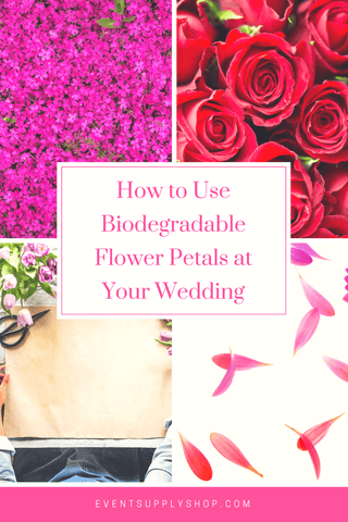 How to Use Biodegradable Rose Petals At Your Wedding