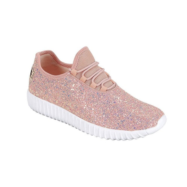 glitter running shoes