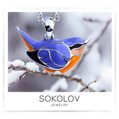 sokolov pendant winter bird 