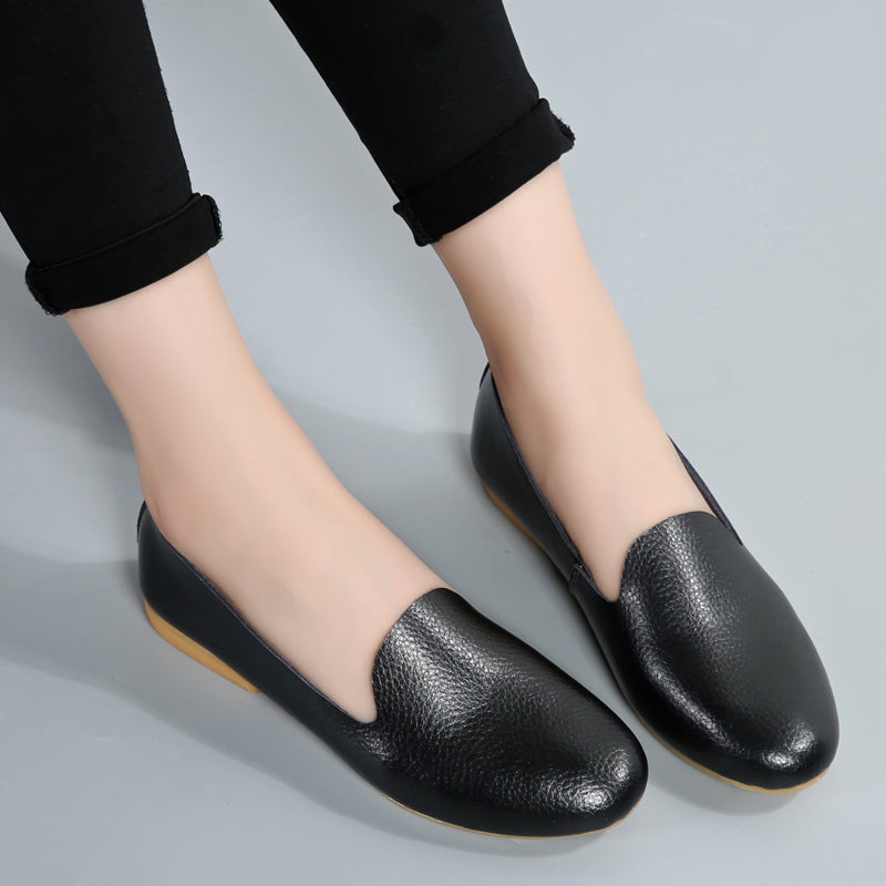 flat black shoes ladies