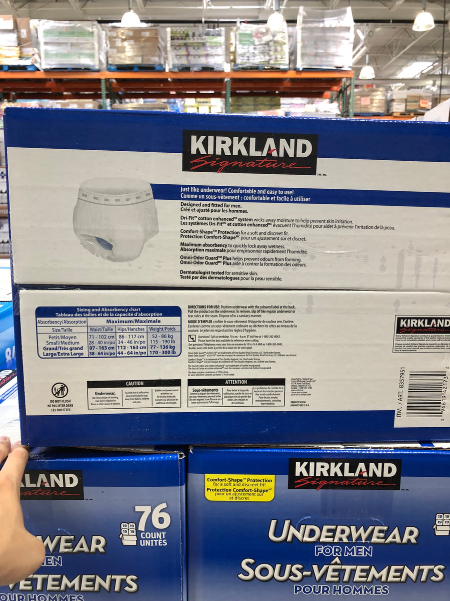 kirkland protective underwear