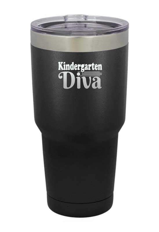 Kindergarten Diva Laser Etched Tumbler