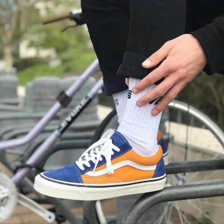 blue and gold vans