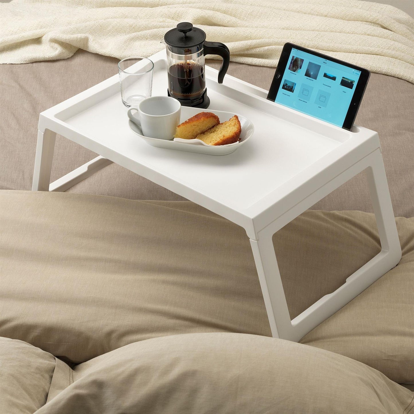 Adjustable & Sturdy Portable Laptop Tray | Suitable for Use in Home & Office