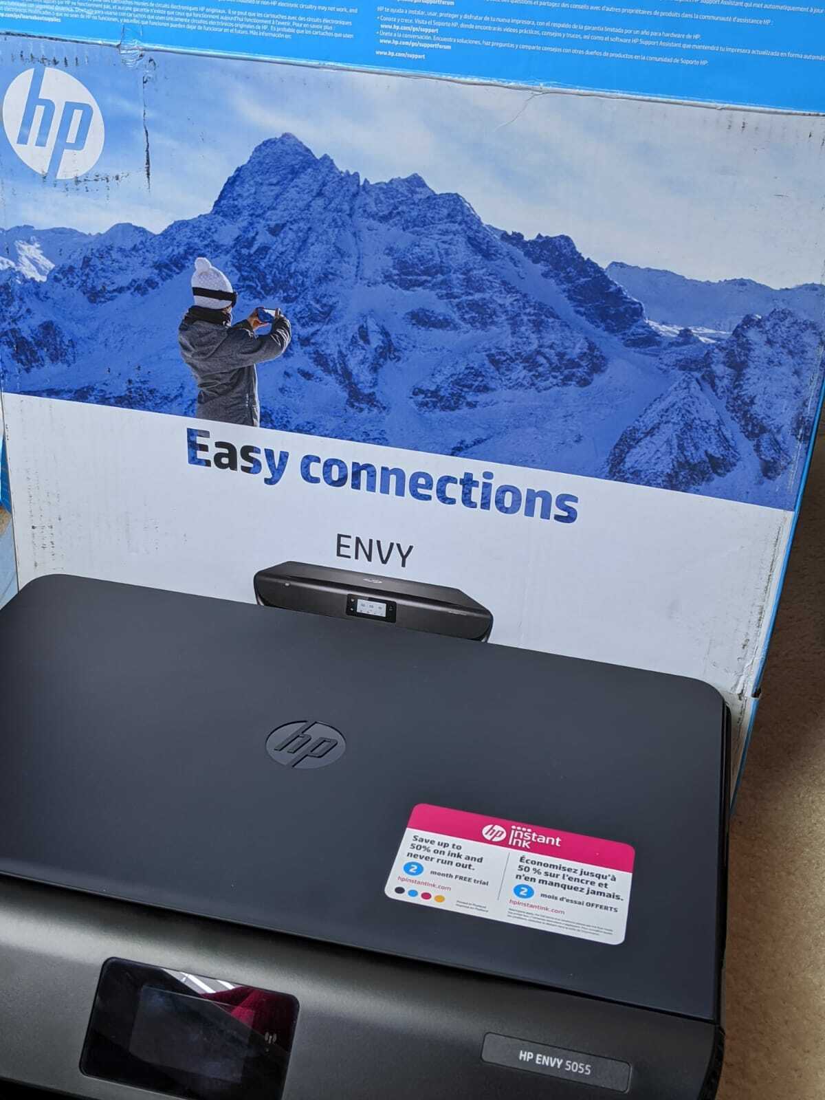 Hp Envy 5055 All In One Instant Ink Ready Printer Black Used In