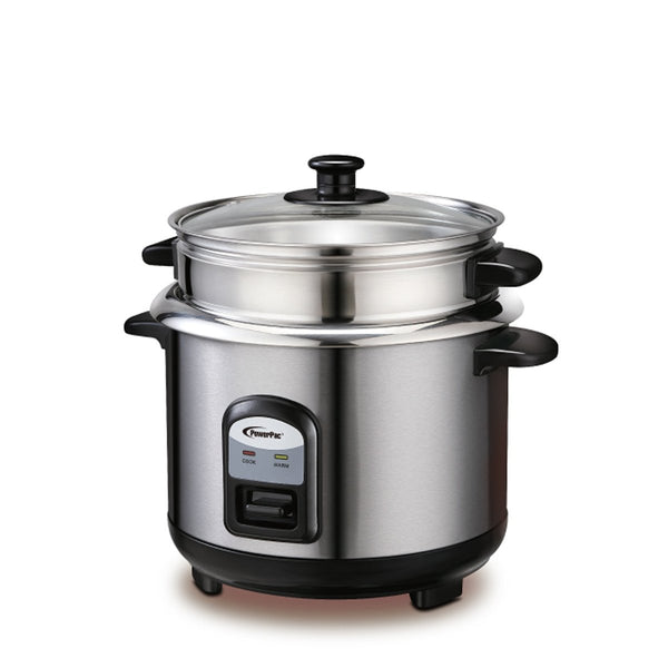 powerpac 1l rice cooker with steamer