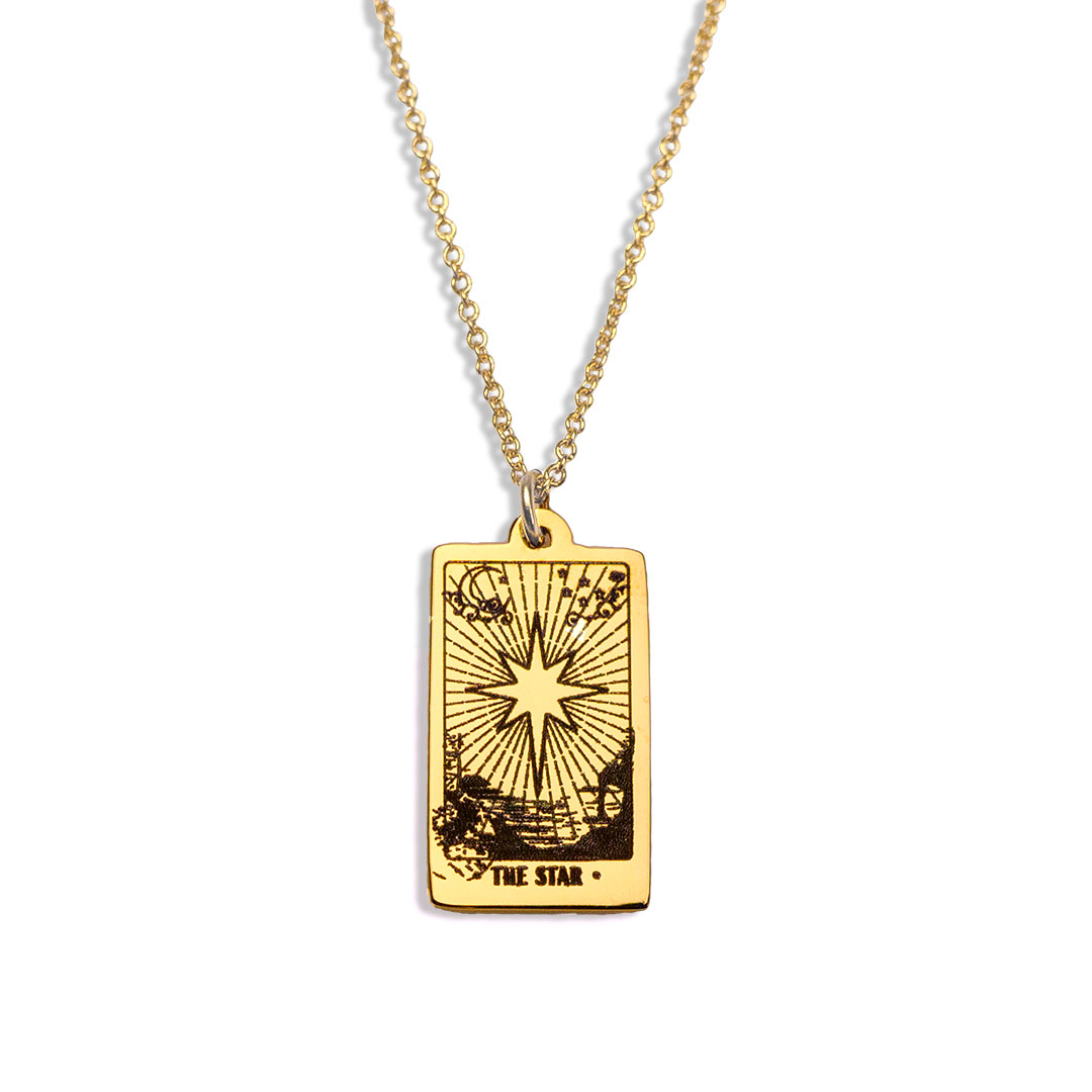 tarot star necklace