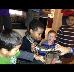 Jeremiah with Ball Python 