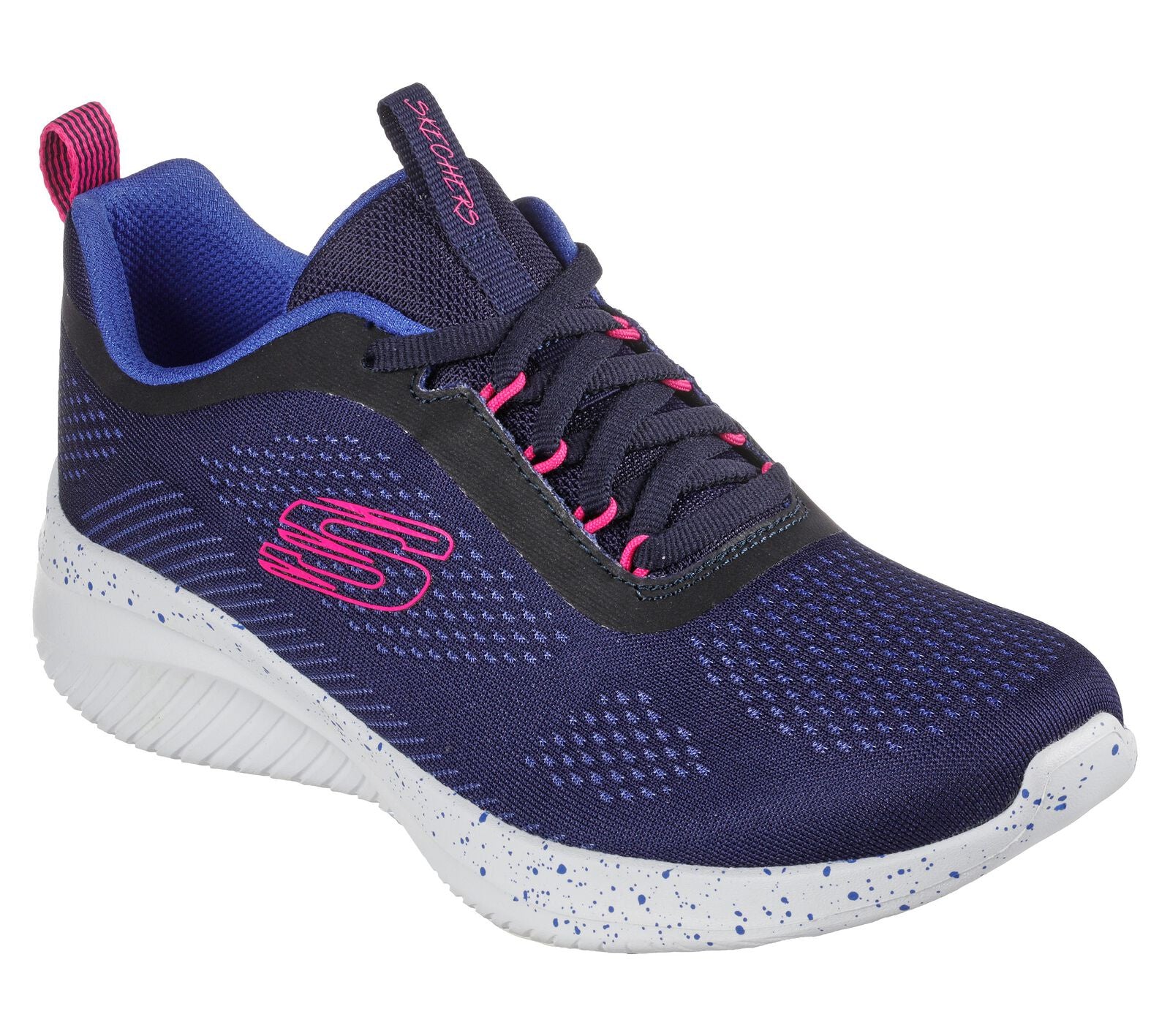 Skechers 149851 Ultra Flex 3.0 New Horizons Ladies Navy And Pink Texti