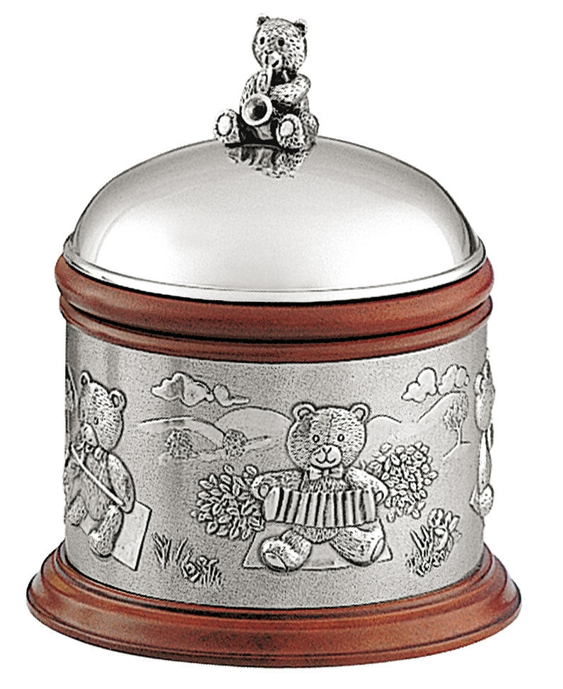 Pewter music box