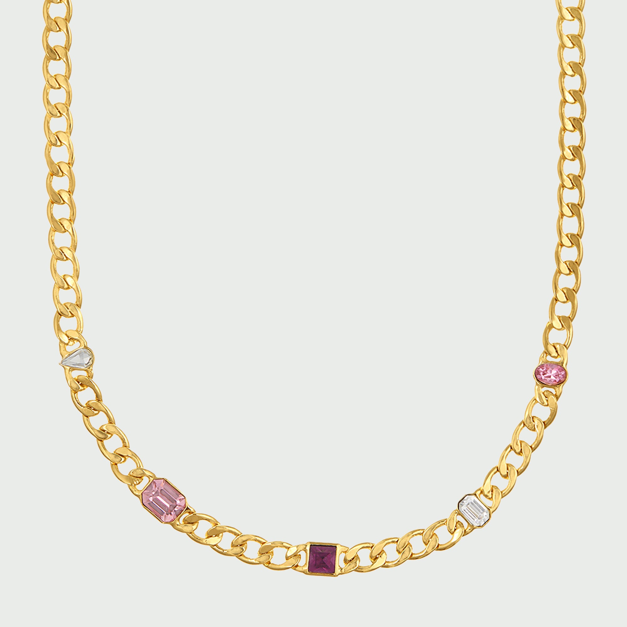 Embellished Mixed Gem Necklace - Orelia x Susan Caplan
