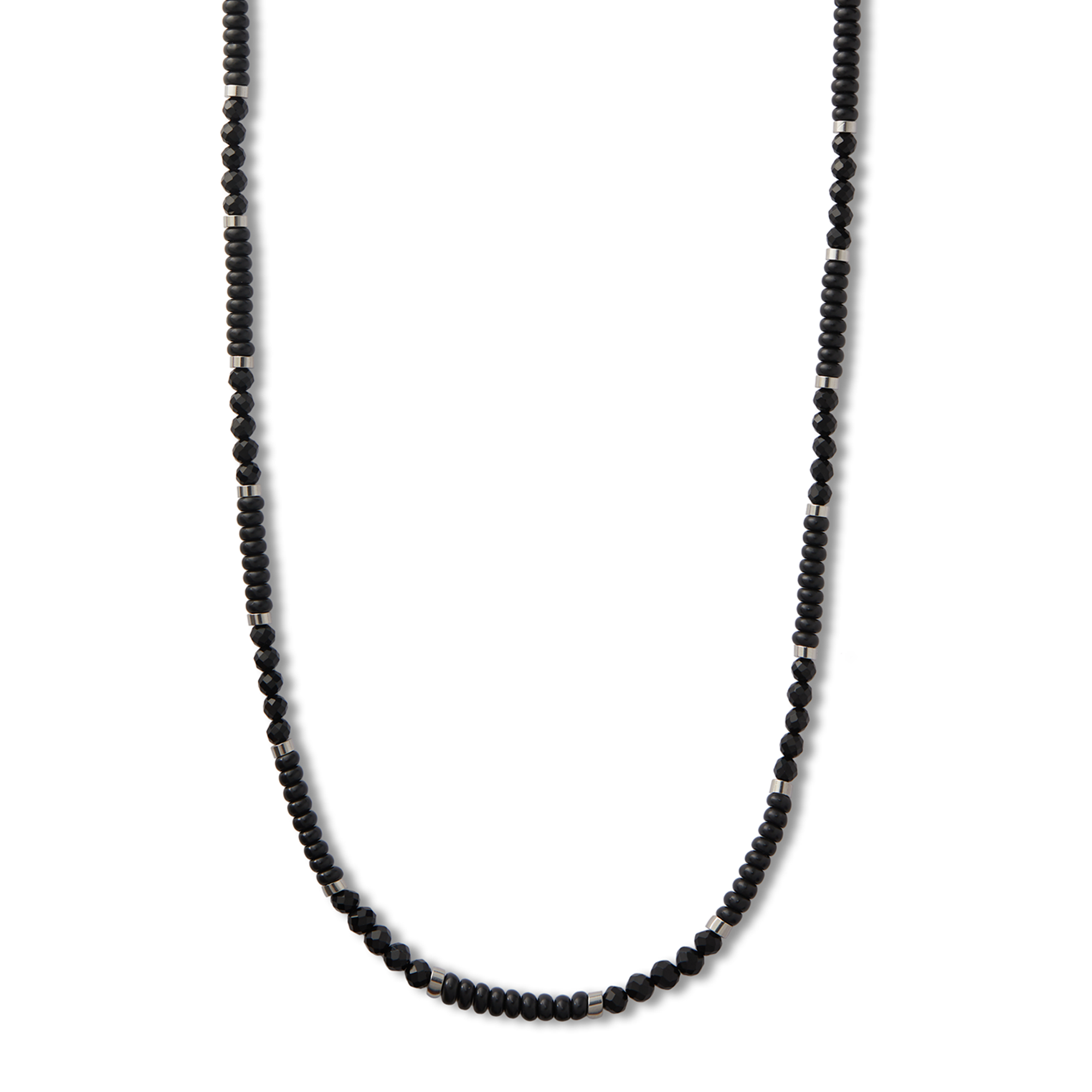 Black Agate Beaded Necklace - Orelia & Joe