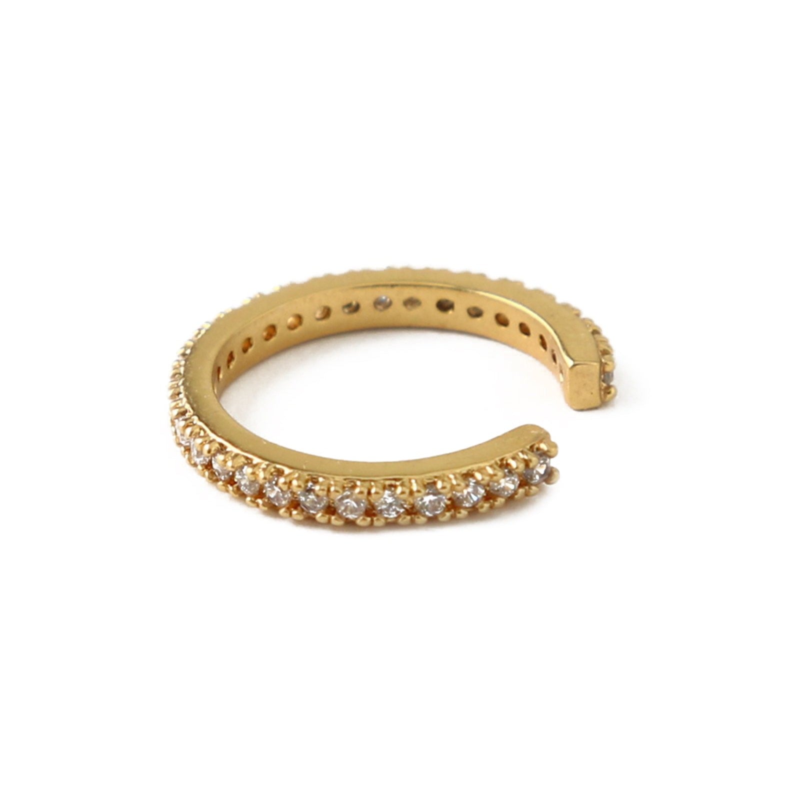 Fine PavÃ© Ear Cuff - Gold - Orelia London