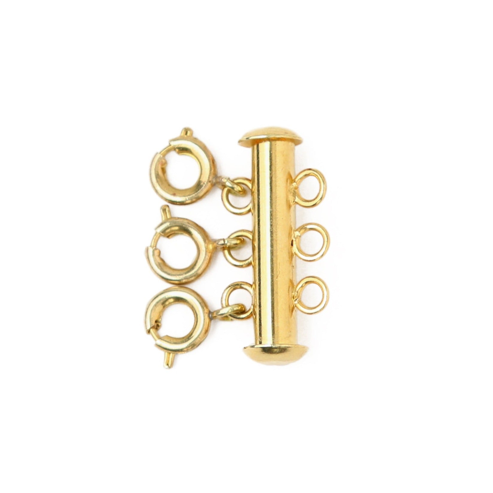 Layered Necklace Separator - 3 Chain Gold - Orelia London
