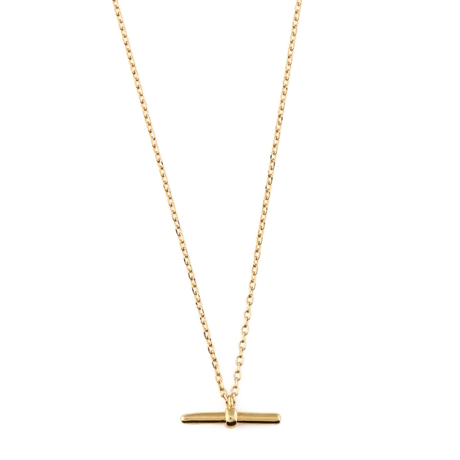 T-Bar Ditsy Charm Necklace - Gold - Orelia London