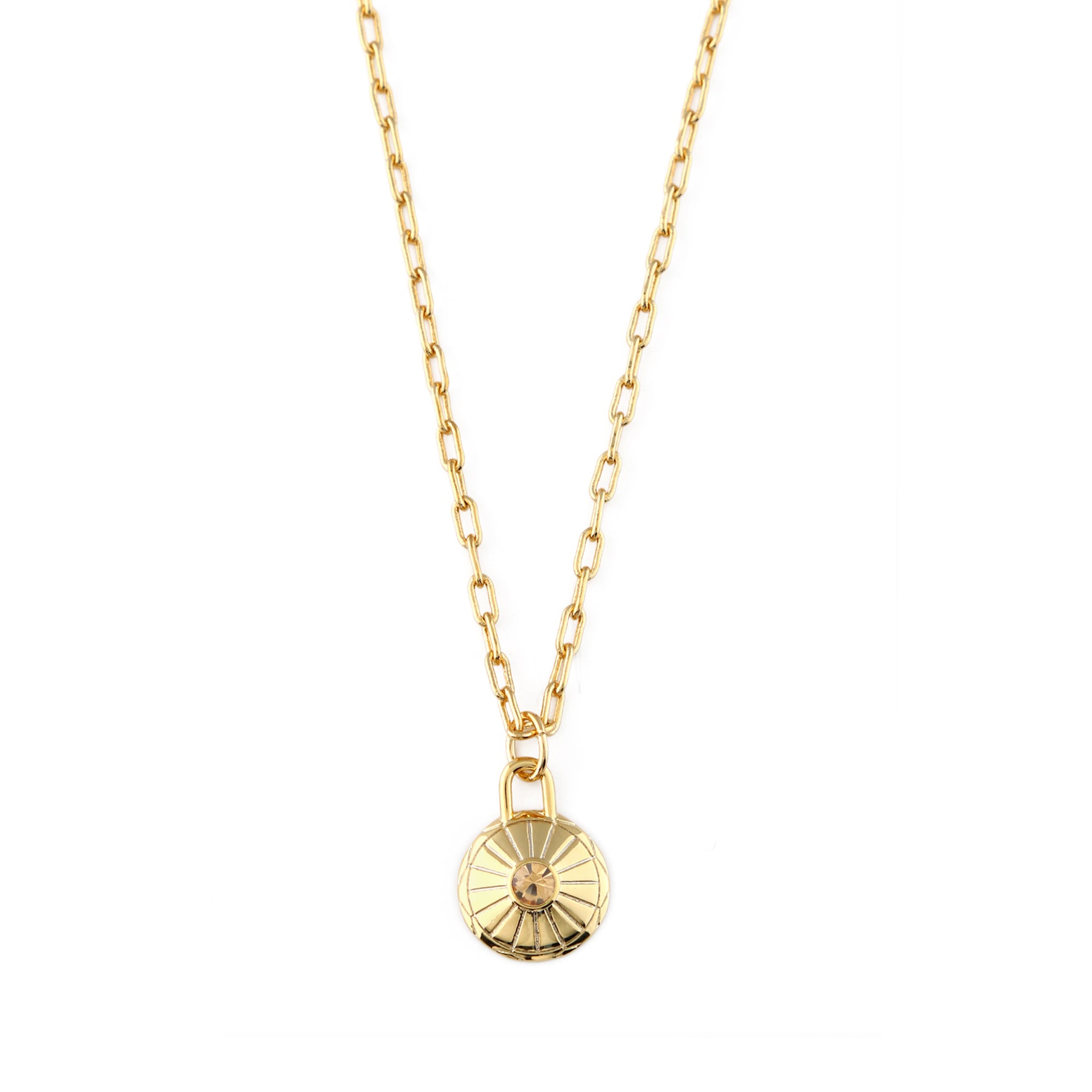 November Birthstone Necklace Made With Swarovski Crystals - Gold - Orelia London