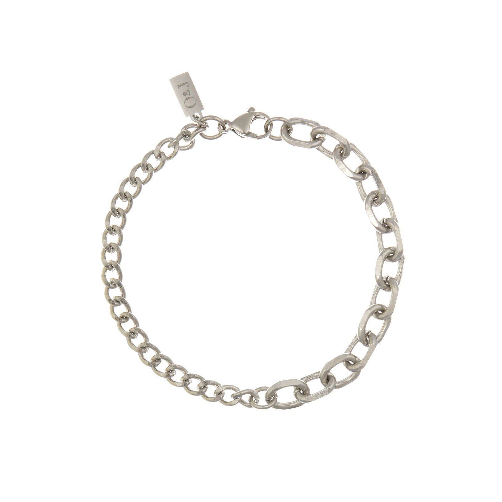 Asymmetric Chunky Chain Bracelet - Orelia & Joe