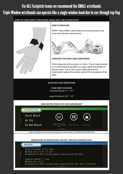 OTZS Wristband Sizing Guide & Care Instructions
