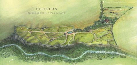 Churton Vineyard Map