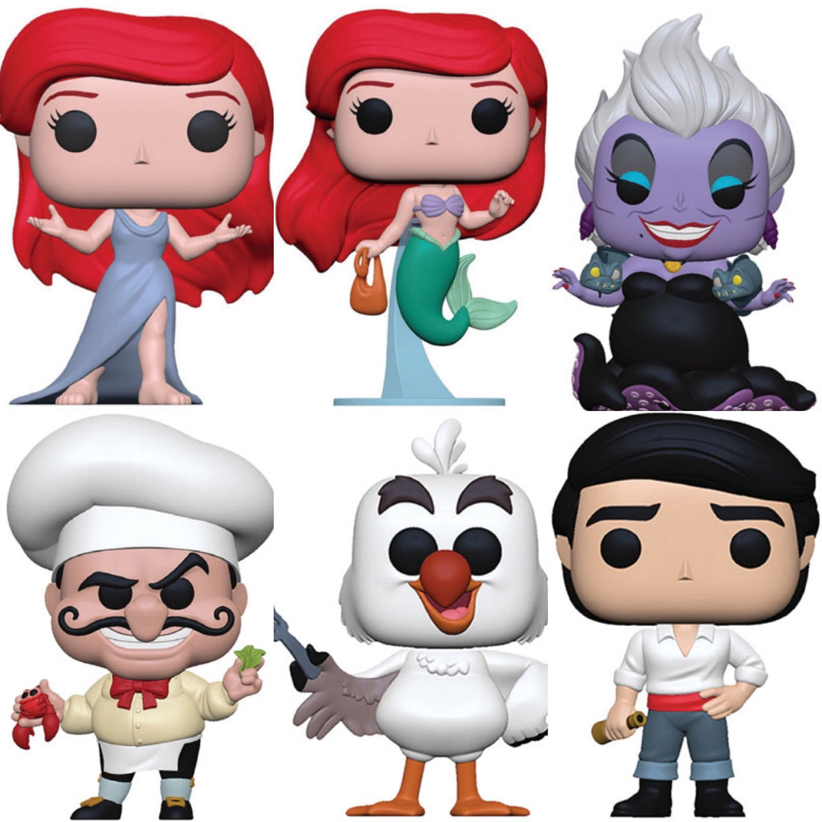 Little Mermaid Funko Pop BUNDLE M3 Toys