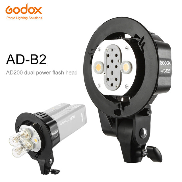 AD200 dual power flash head bracket