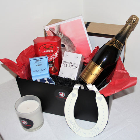Bride Box by Romance Engineers. Bride box that is delivered to your new Bride on the morning of your wedding. Perfect gift for that Bride to be Gift Boxes for all ocassions - Proposal Planning Dublin Ireland Proposal engaged how to propose in Ireland
