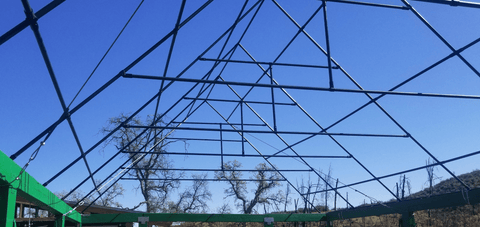 Greenhouse roof frame