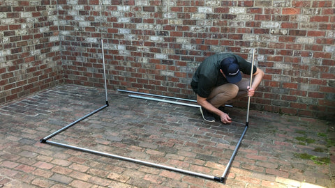 4 foot vertical pipe install