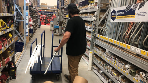 Picking up conduit from lowes