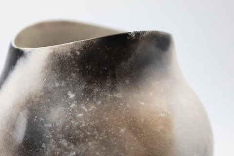 Coil built vessel by Bridget Johnson, available at Padstow Gallery, Cornwall