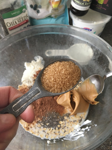 1 Tablespoon Raw Sugar for Edmondson Overnite Oats