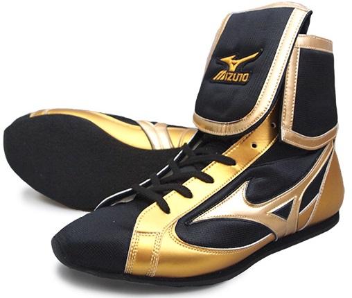 Mizuno Boxing Shoes Mid type Black × White Free shipping Made in JAPAN BTO NEW 