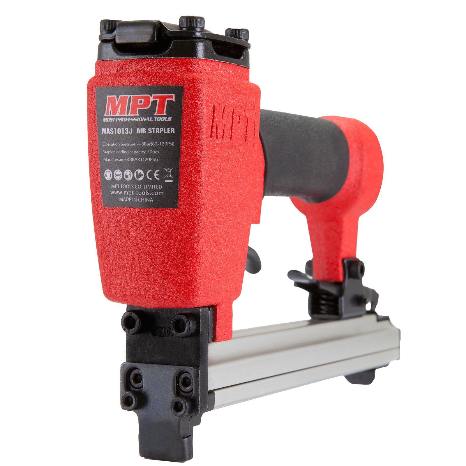 MPT PRO Air Staple Gun Kit Finishing Stapler with 5000pc Staples Pneumatic Tool