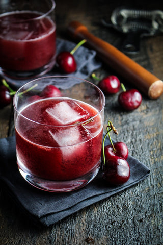 Cherry Chocolate bourbon soda