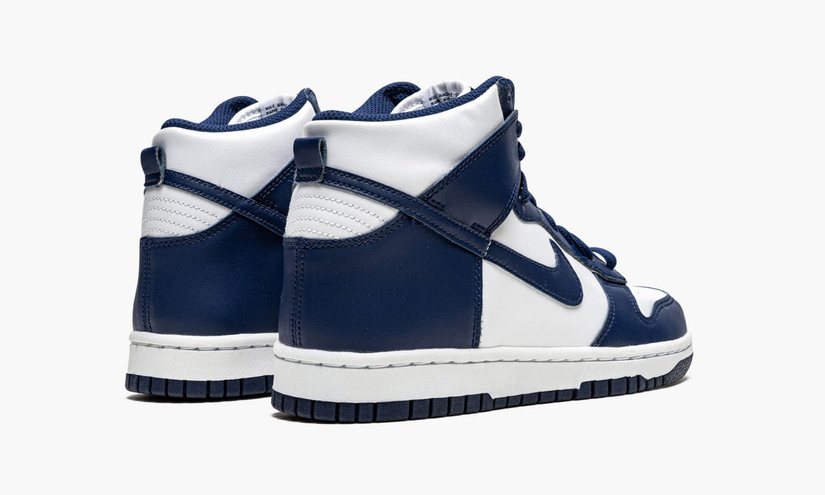 nike dunk championship navy on feet