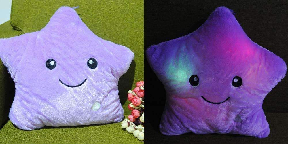 glow in the dark star pillow