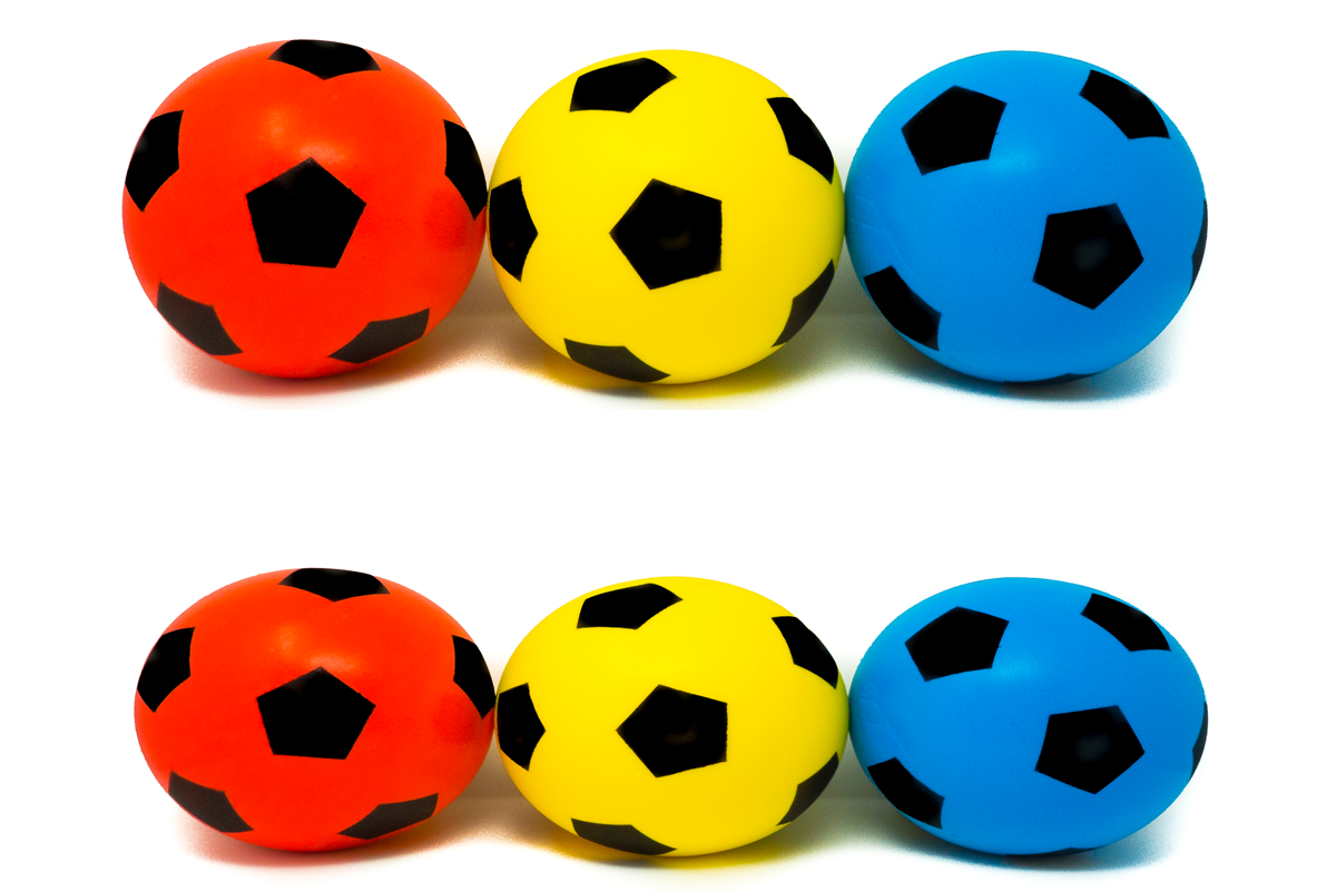 Size 5 Sponge/Foam Soccer Football 20cm Indoor/Outdoor Use Red/Blue/yellow