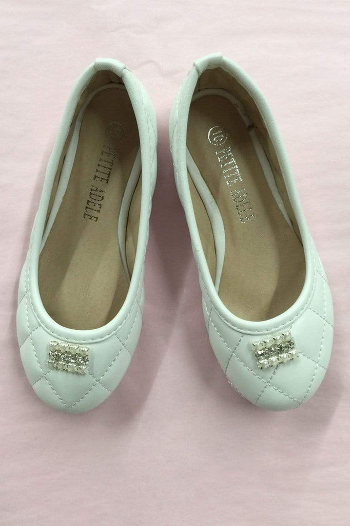 Flower Girl Shoes with Flower – Petite 