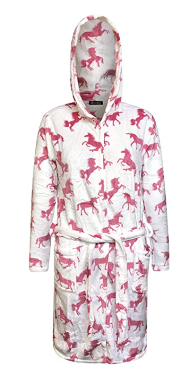 personalised unicorn dressing gown