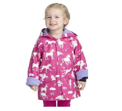 girls unicorn rain coat