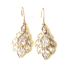 1 Carat Diamond Drop Gold Earrings by SommerSparkle