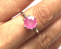 Pink Sapphire & Sterling Silver Ring Model by SommerSparkle