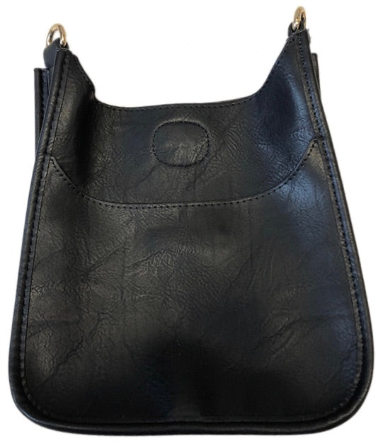 Ahdorned Vegan Leather Mini Messenger Bag-Black – Adelaide's Boutique