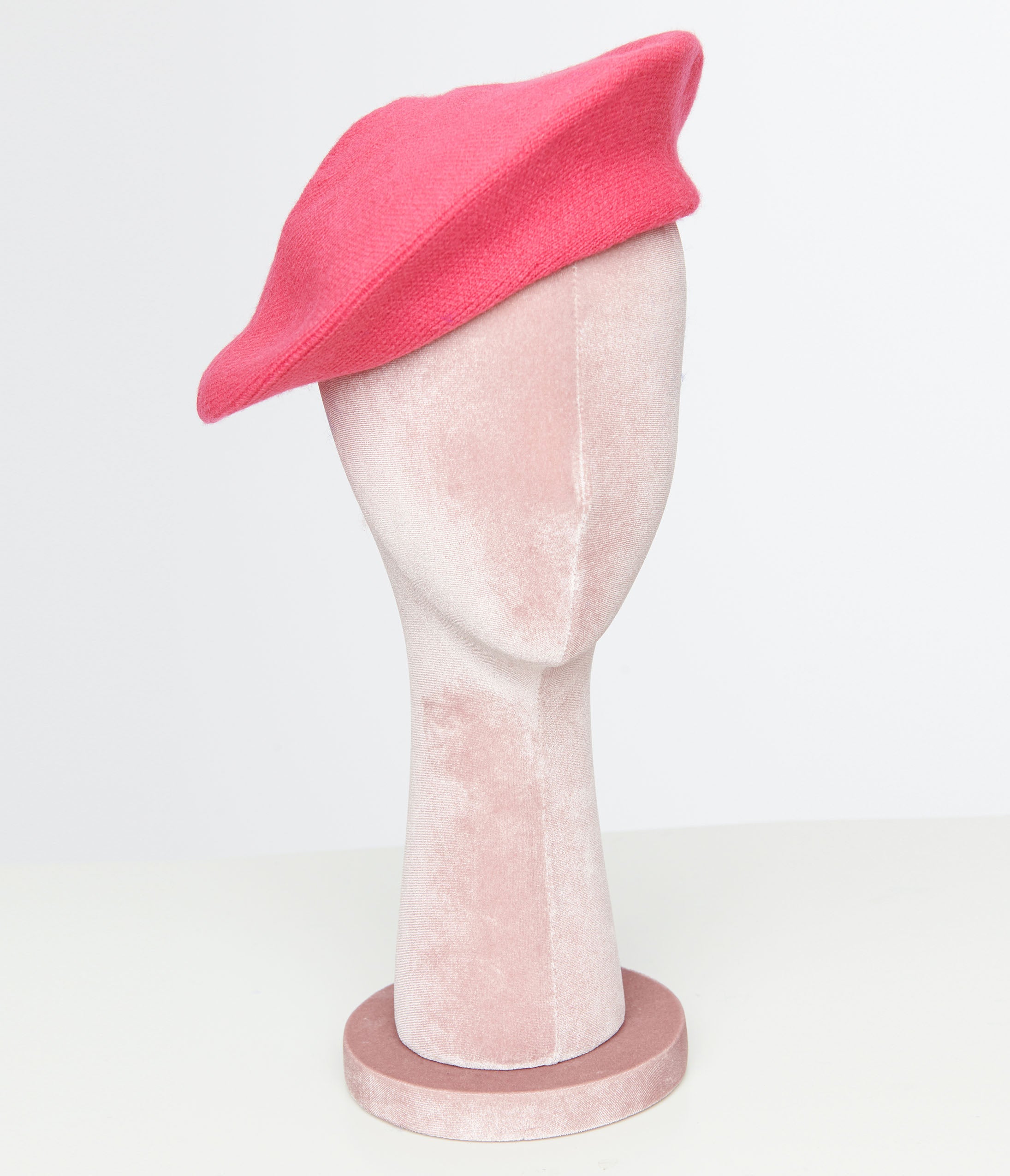 

1960S Hot Pink Stretch Beret