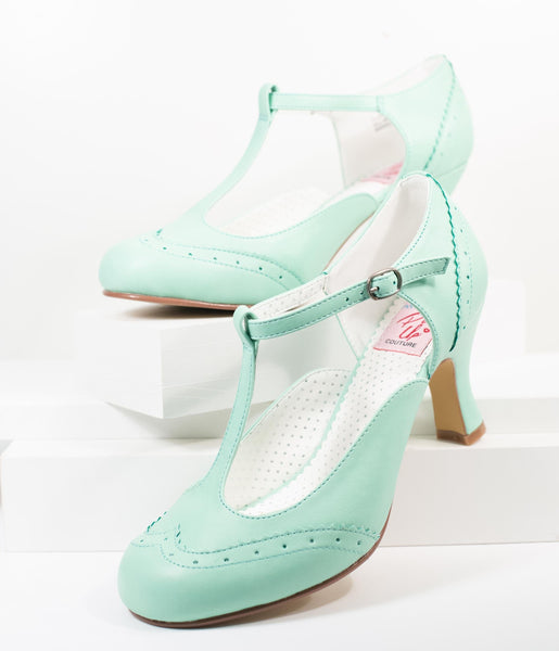 mint green mary jane shoes