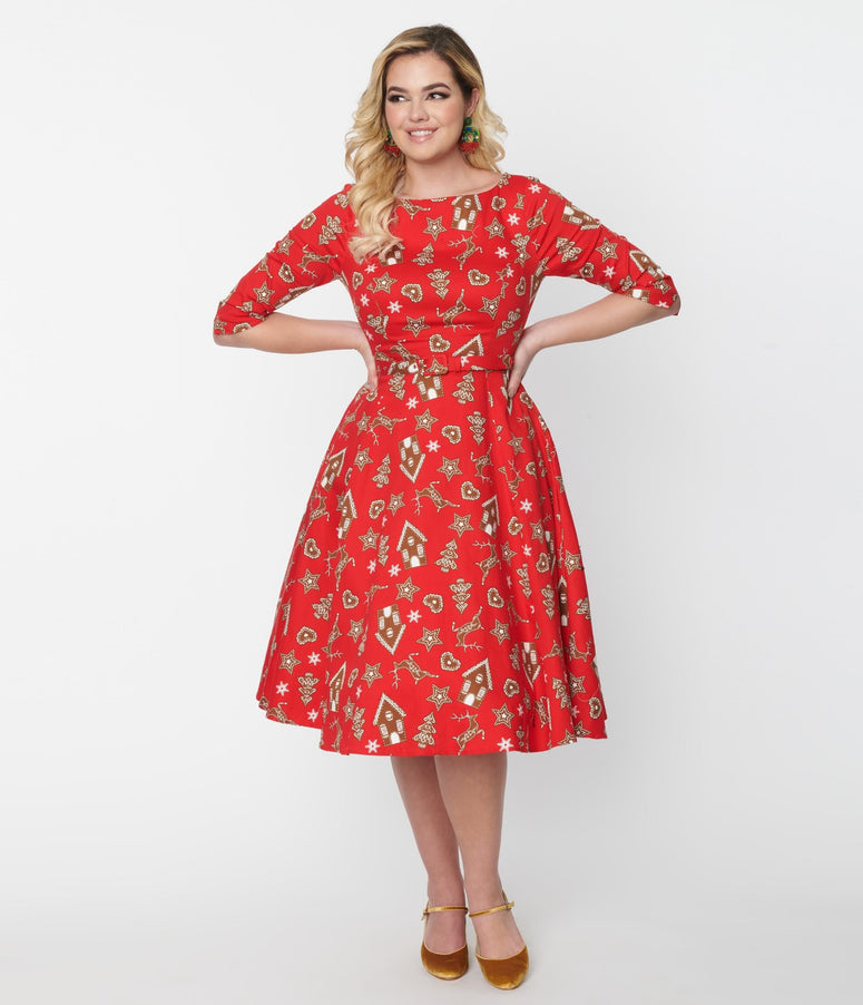 Collectif Gingerbread Suzanne Swing Dress